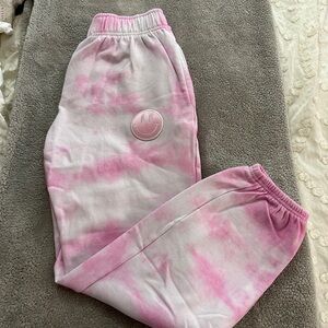 Pink Tie-Dye Joggers
